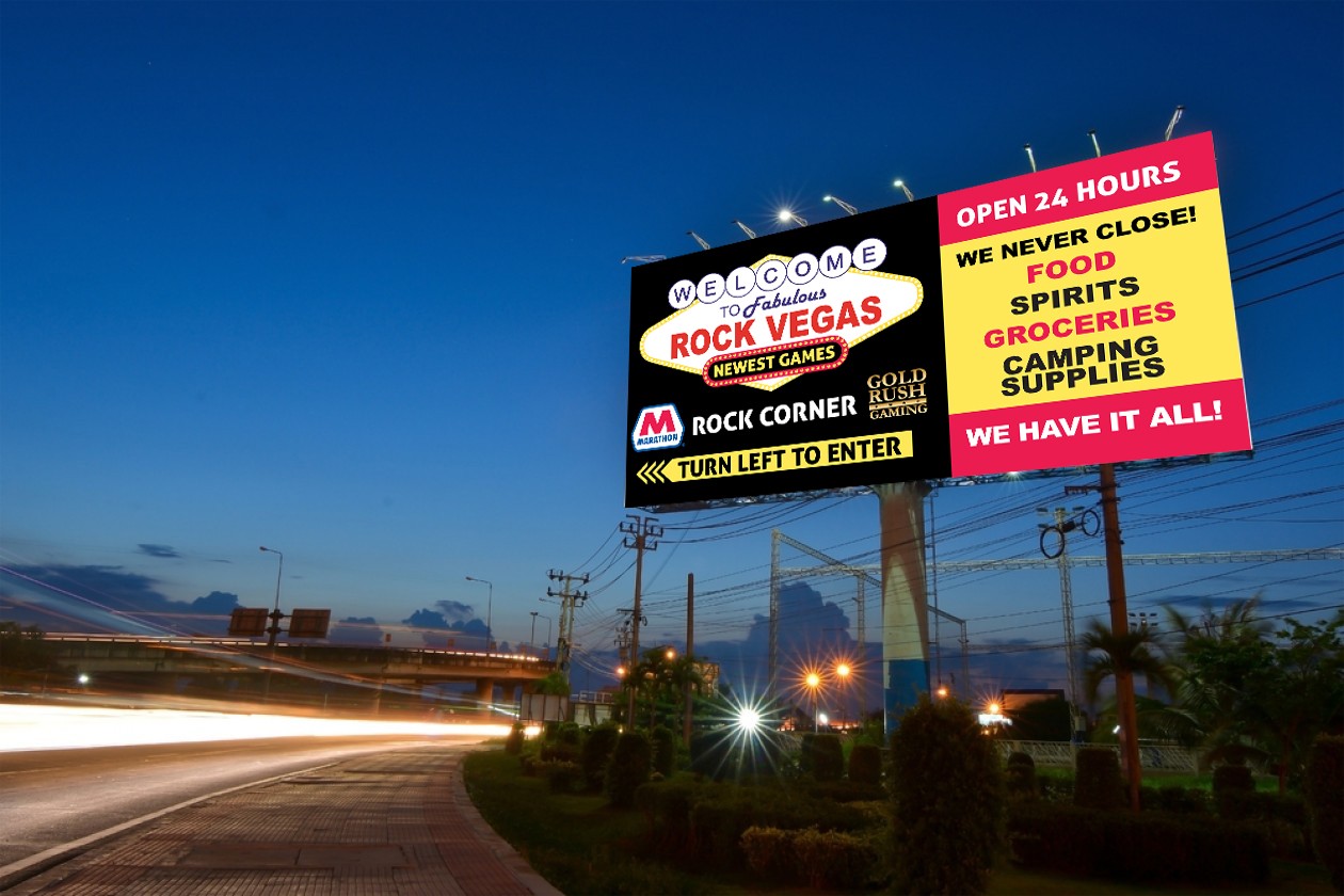 Billboard Marketing Gold Rush Gaming
